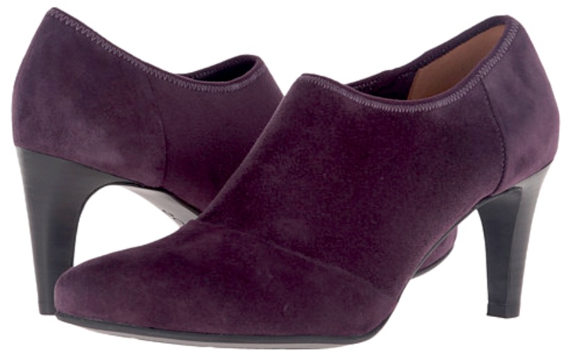 ECCO Alicante suede shoes (deep purple colour), Women's Fashion ...