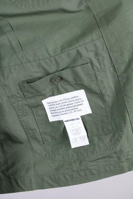 Engineered Garments Bedford Jacket Olive Cotton Ripstop, 男裝