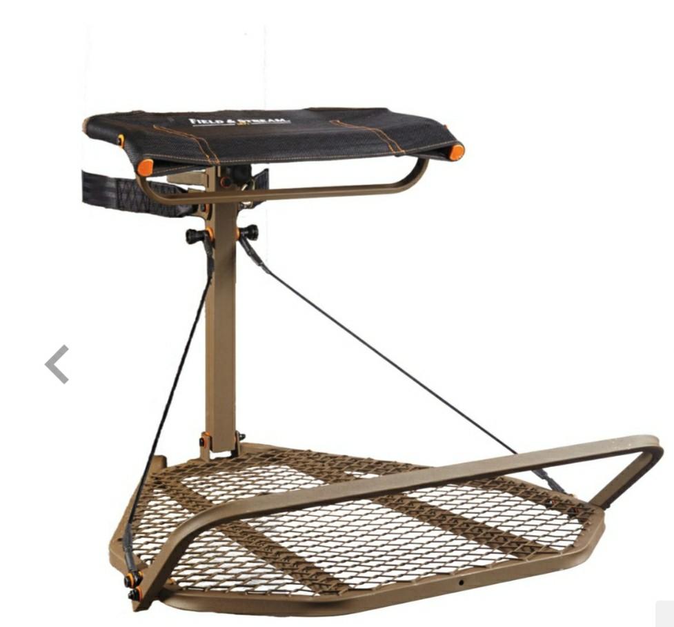 Field & Stream Timberline Hang-On Treestand (Category: Kites) located in Las Pinas. Submitted by jaziyah6 (Listing ID 1069412244, Image 3). Description: new with box (damage box) Product Information Give yourself a good view of your favorite hunting spot with the Timberline Hang-On Treestand. This heavy-duty steel treestand features a flip-up Ergo-Mesh seat, 4 position platform, and removable flip-up footrest for comfort and convenience. A silent