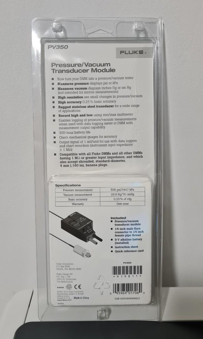 Fluke PV350 Pressure Vacuum Module, Everything Else on Carousell