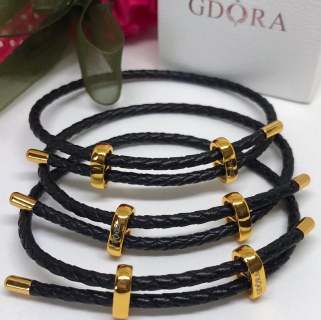 Gdora leather shop bracelet