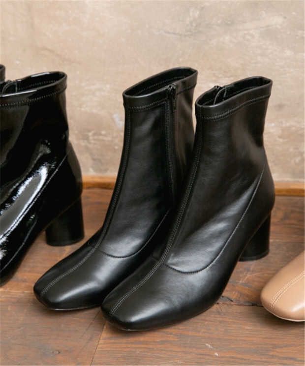 日本代購 Global Work 彈性皮靴 Japan Boots 女裝 女裝鞋 Carousell