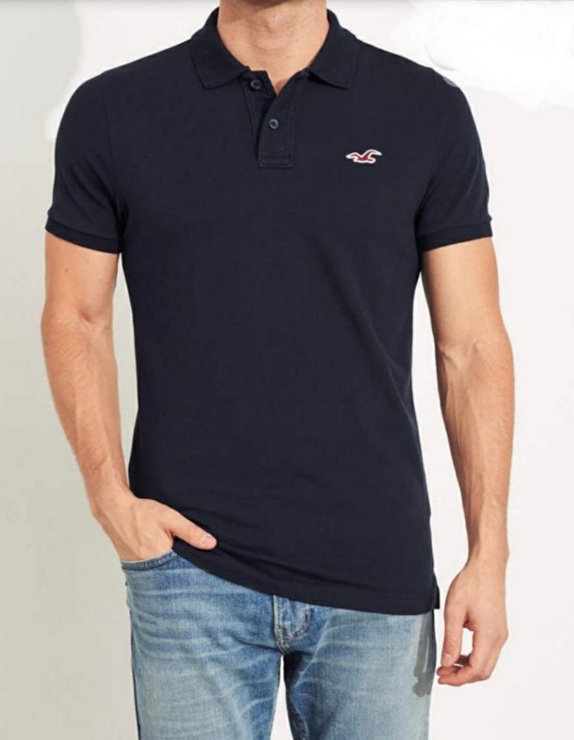 hollister muscle fit polo