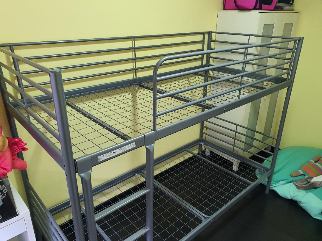 ikea bunk bed frame with mattress