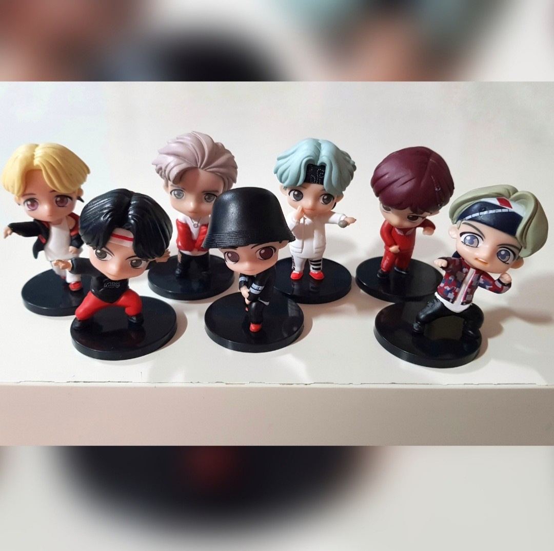 [Instock] BTS TinyTAN Figurines Set (Pose Ver.), Hobbies & Toys ...