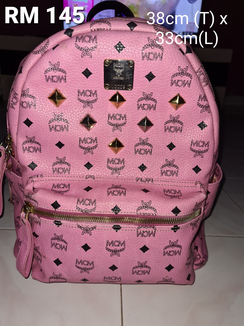 Mcm shop pink bookbag