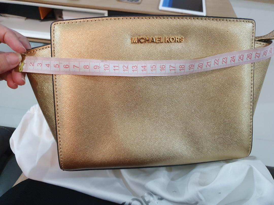 Michael Kors Crossbody Bag Gold Color