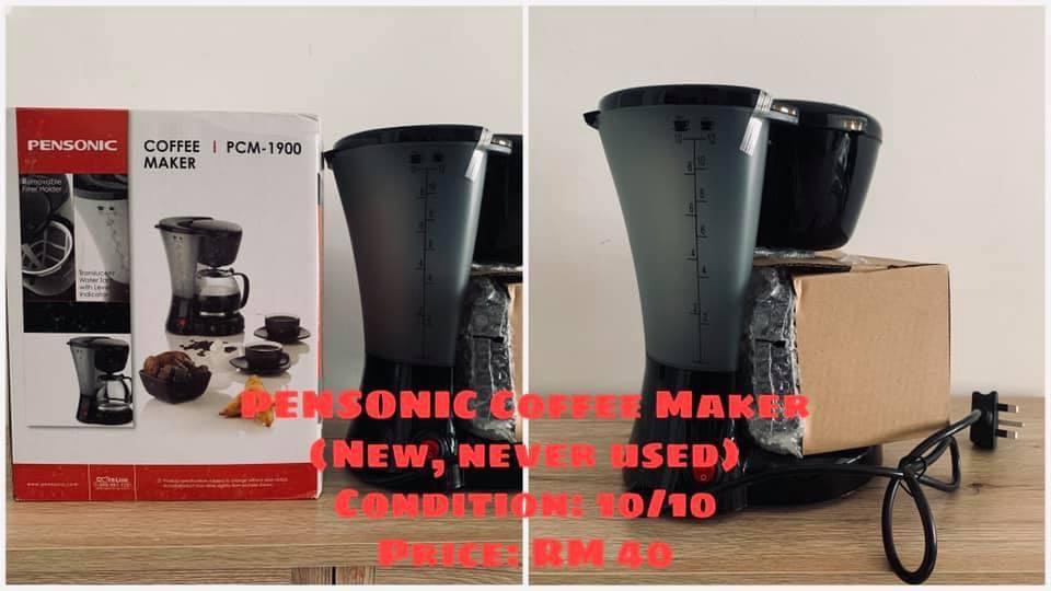 PENSONIC Coffee Maker, TV & Home Appliances, Kitchen Appliances, Coffee Machines & Makers on