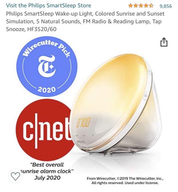 Wake Up Light Therapy Alarm Clock