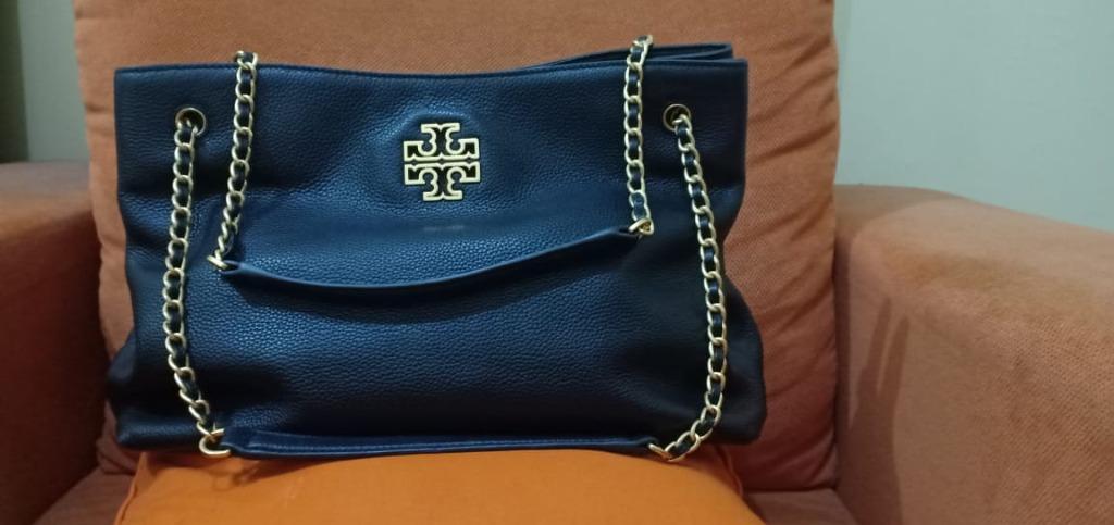 Tory burch britten triple compartment best sale tote