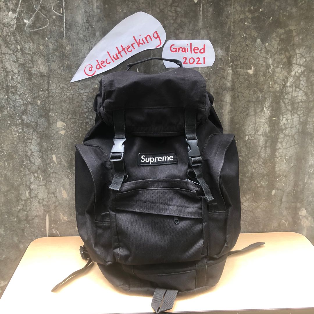 Supreme, Bags, Black Supreme Backpack Rare Vlone Bape Palace