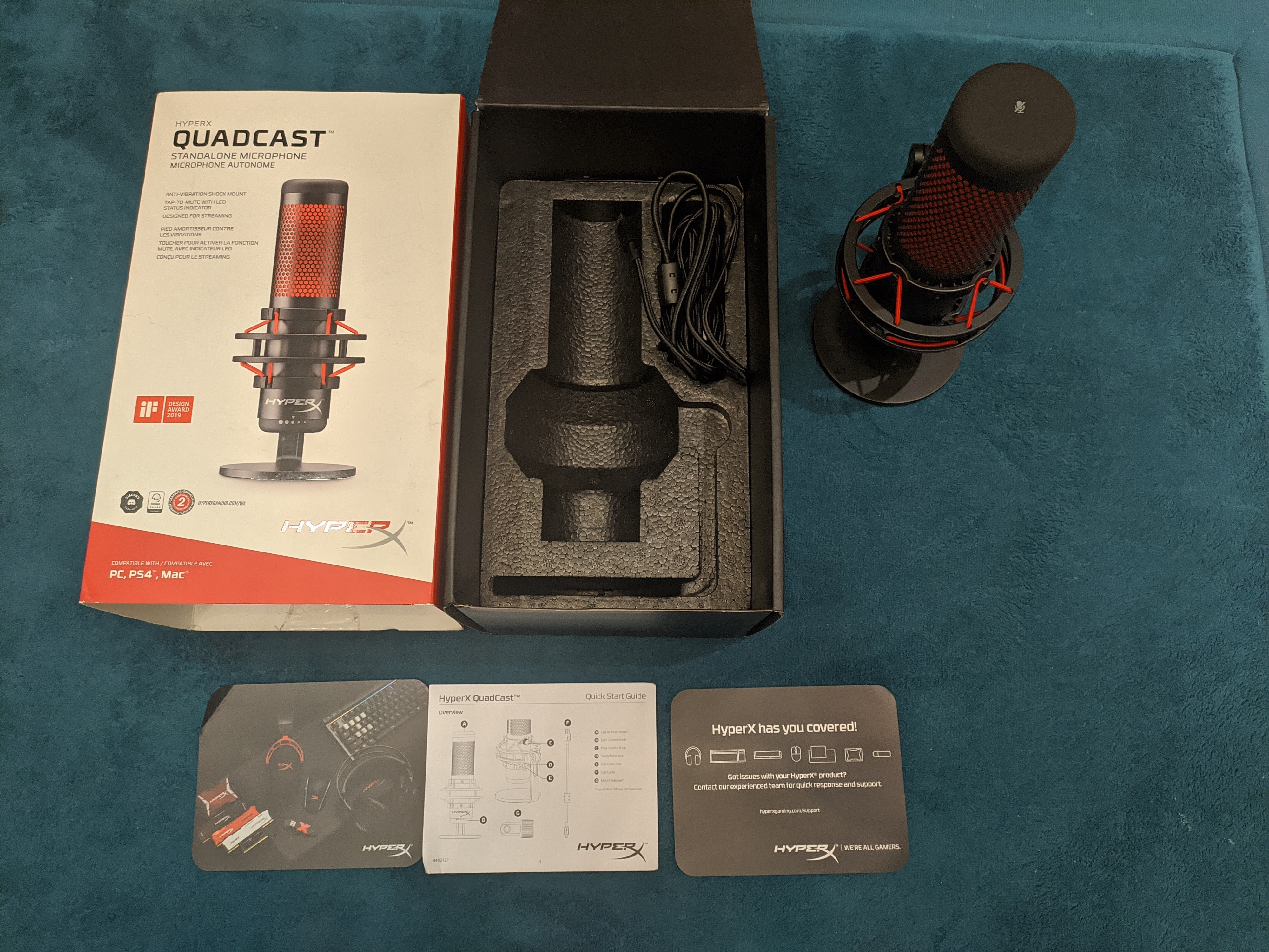 HyperX Quadcast Standalone Microphone 