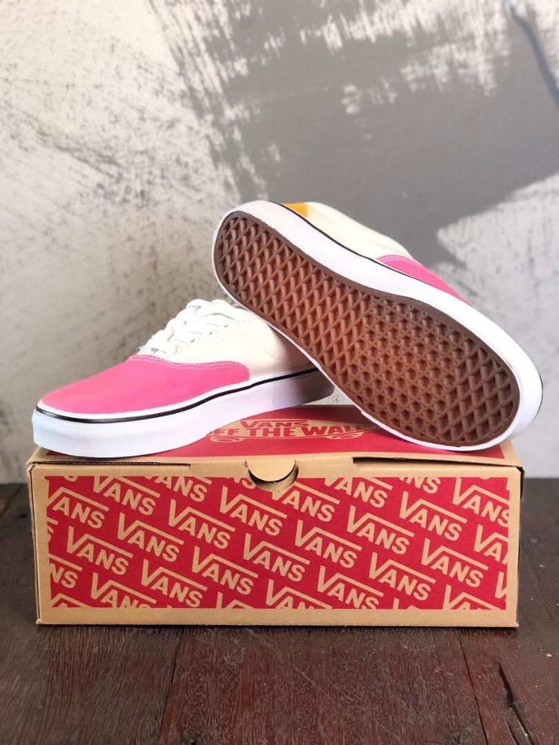 Vans Authentic WHITE PINK NEW STOCK