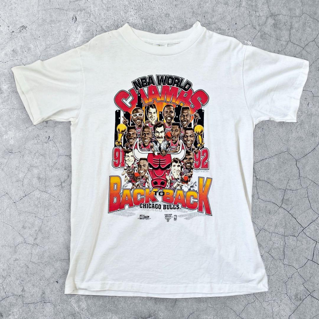 Vintage 90's Chicago Bulls 1993 NBA Finals Caricature new T Shirt 2XL