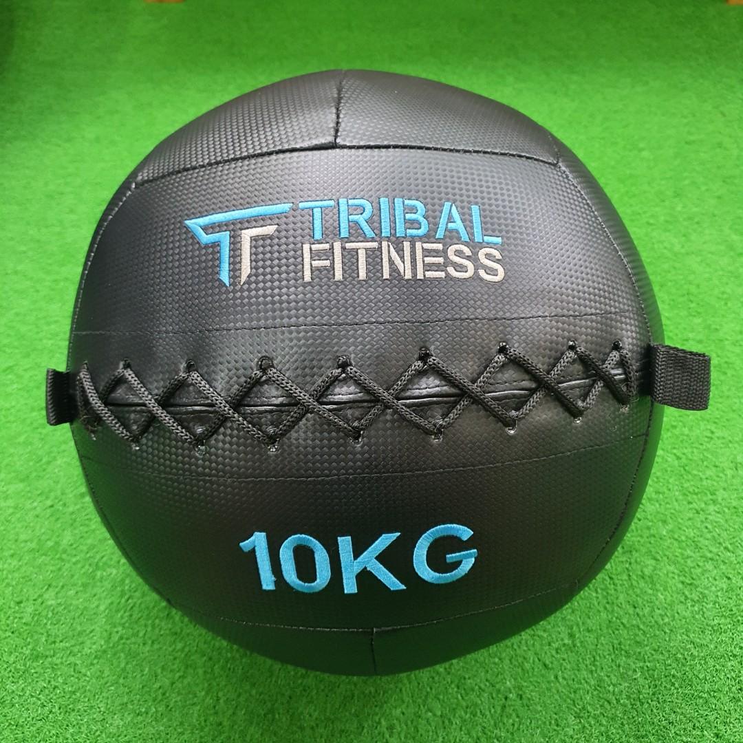Wallball (Category: Cardio & Fitness Machines) located in Singapore. Submitted by tribalfitness (Listing ID 274719018, Image 2). Description: Wall ball / soft medicine ball. -Synthetic leather-textured yet grippy -Stays in shape and well balanced. -Embroidery logos and weight indication -35 cm diameter 3KG -$75 5KG - $85 6KG - $88 9KG - $95 10KG -$98 12KG - $105.