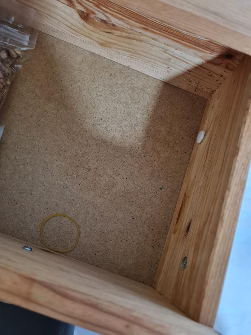 Whole set of Ikea mirror+ table+ leather chair, Furniture & Home Living ...