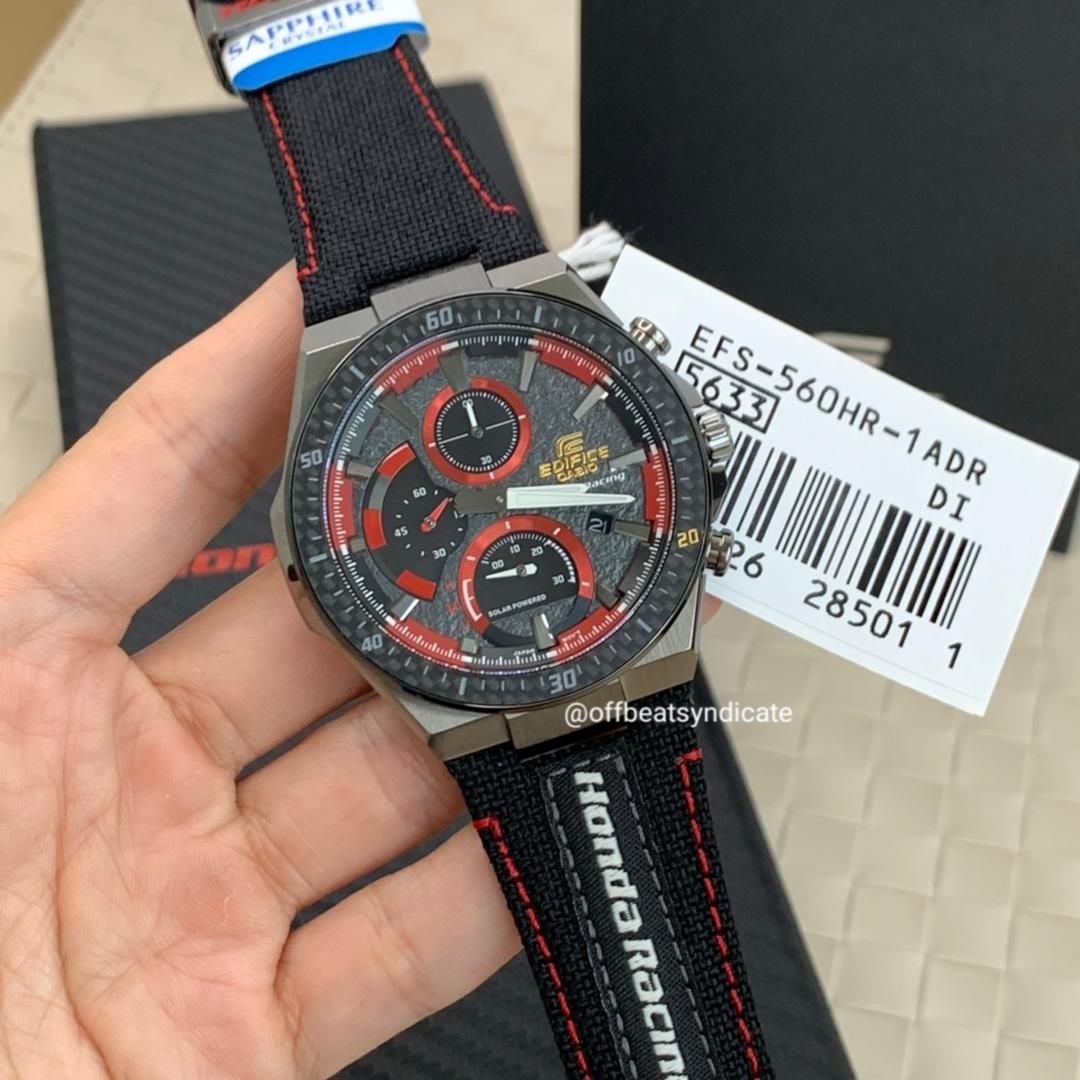 100 Original Casio Edifice Honda Racing Limited Edition EFS 560HR