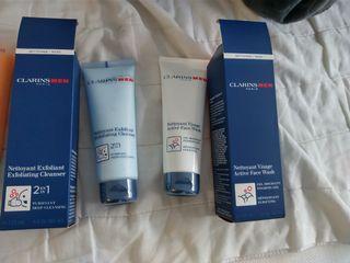2 brand new Clarins men face cleansers