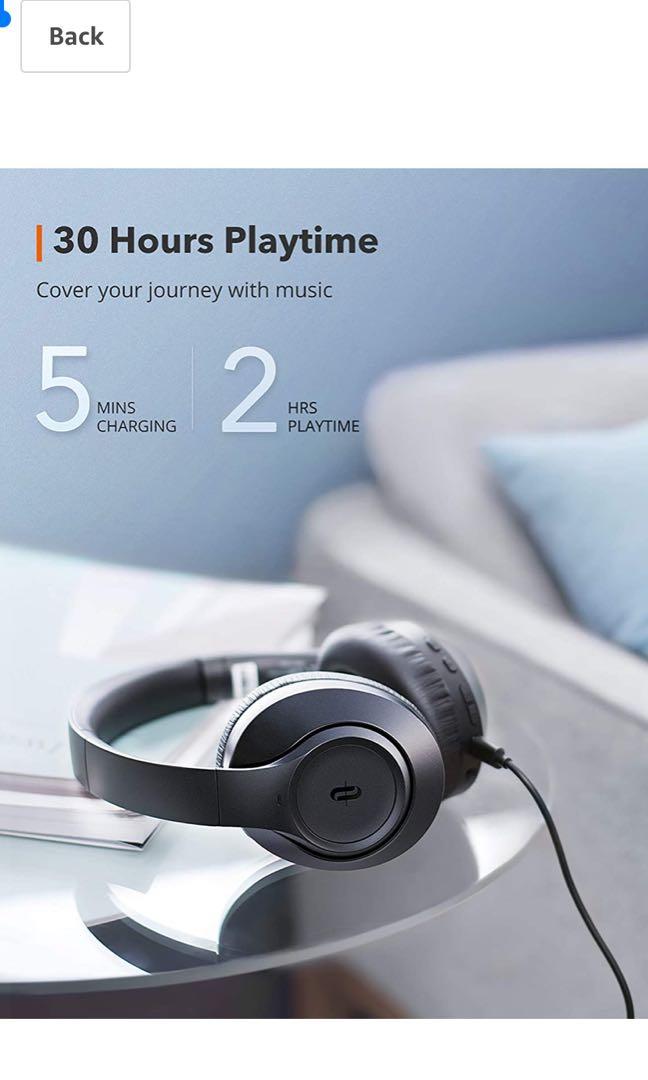 30 off TaoTronics Hybrid Active Noise Cancelling Headphones with Mic 3 ANC Modes 2020 Upgraded Bluetooth Headphones SoundSurge 55 Wireless Headphones Stereo Sound Online Class Home Office 30H CVC 8.0 ...