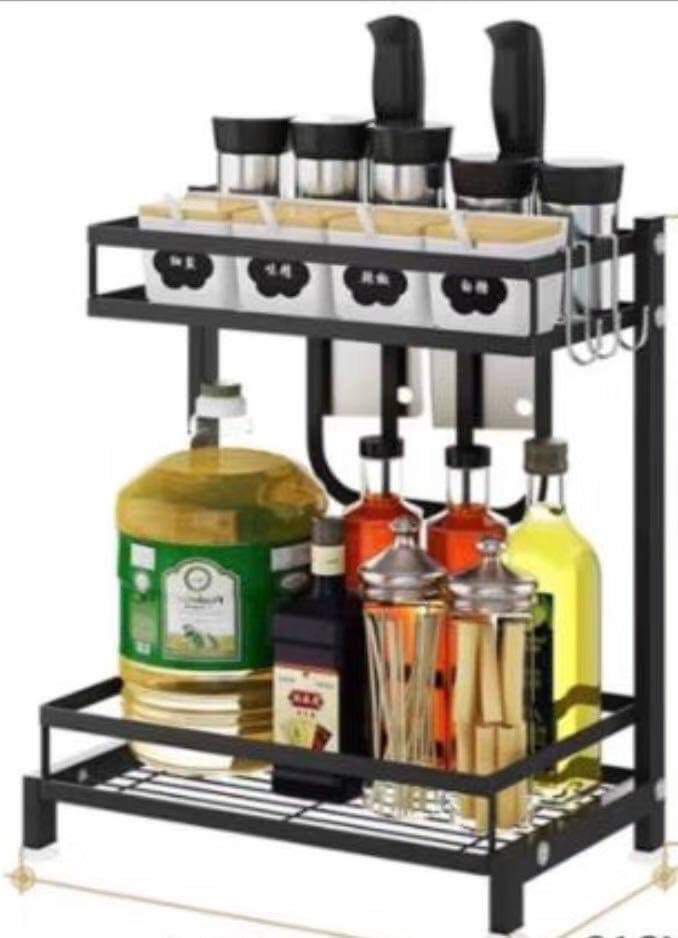 3 Layer Stainless Steel Kitchen Spice Condiment Rack, TV & Home ...