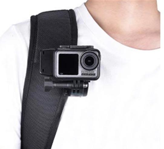 副廠gopro Hero 5 6 7 8 專用360 旋轉背囊固定夾 手提電話 電話 平板電腦配件 固定器及支架 Carousell