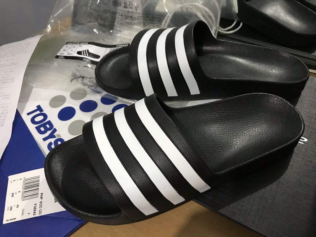 Adidas Adilette Aqua Original Men S Fashion Footwear Slippers Slides On Carousell
