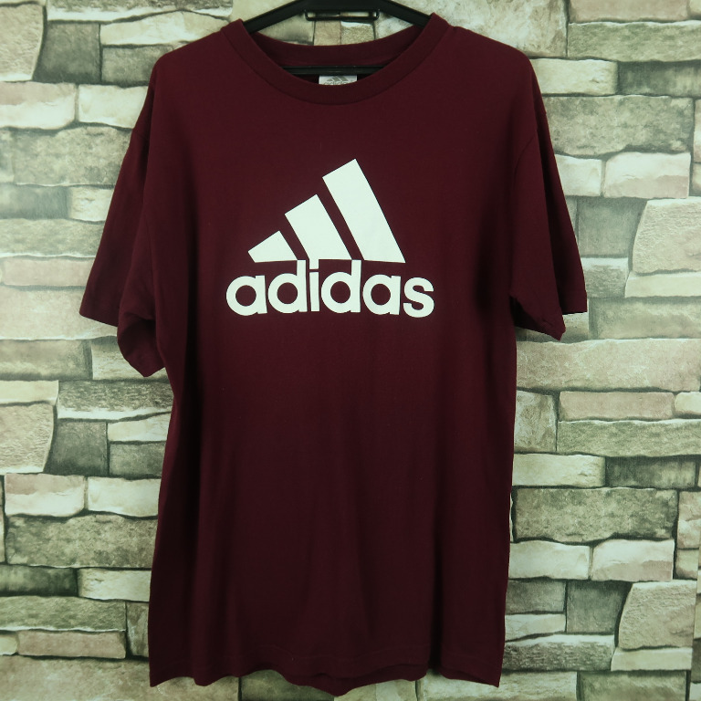 maroon adidas shirt