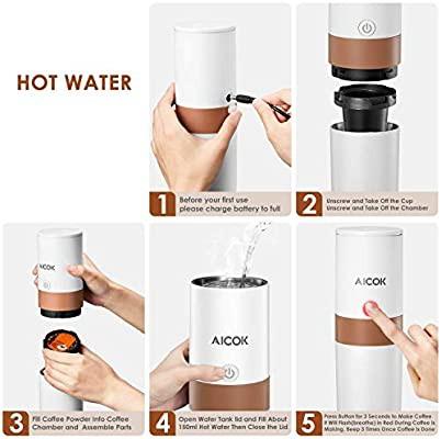 Aicok single cup on sale coffee maker