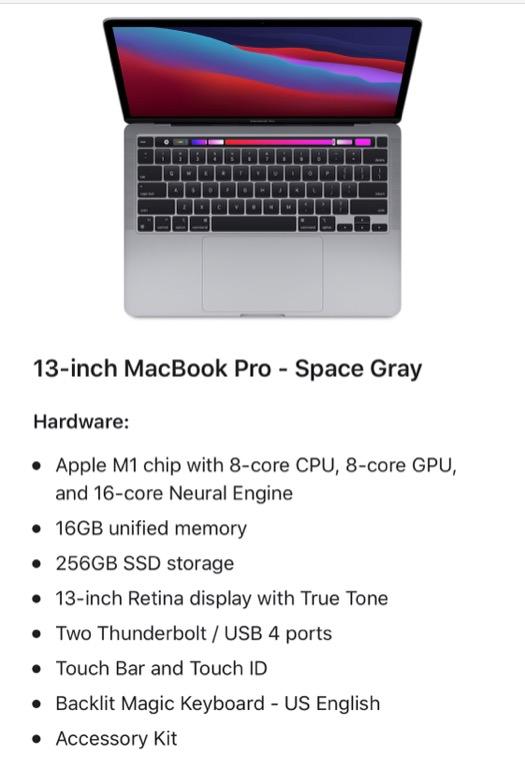 Apple Macbook Pro M1 Bto Computers Tech Laptops Notebooks On Carousell