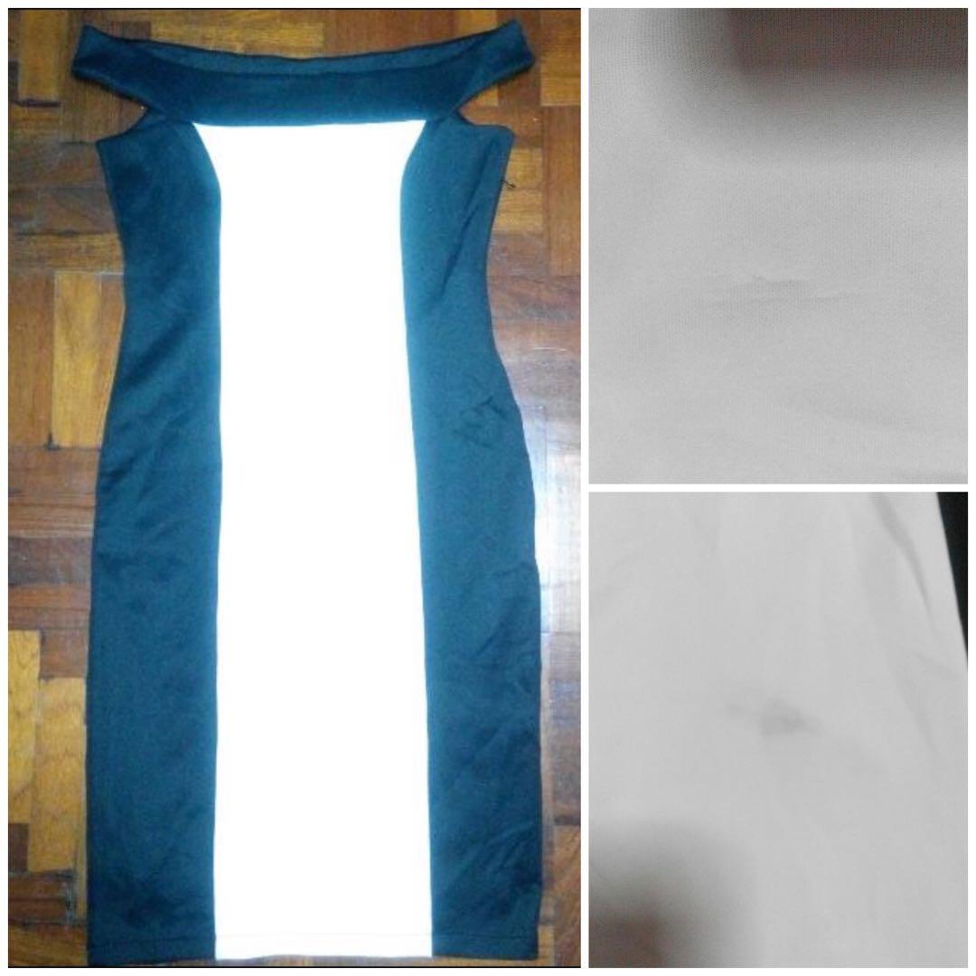 Assorted Dresses (Category: Dresses) located in Singapore. Submitted by take_a_look (Listing ID 1069655585, Image 3). Description: $2.50 each No measurements or extra pics. Questions about availability will be ignored!! Its here means its available. 1. Warehouse Plunge Dress: Sz S, worn once 2. Black off shoulder dress: Sz M, brand new 3. Off shoulder Dress: Sz UK12/US10, brand new with defects. (Slight thread pulled and small stain which might b