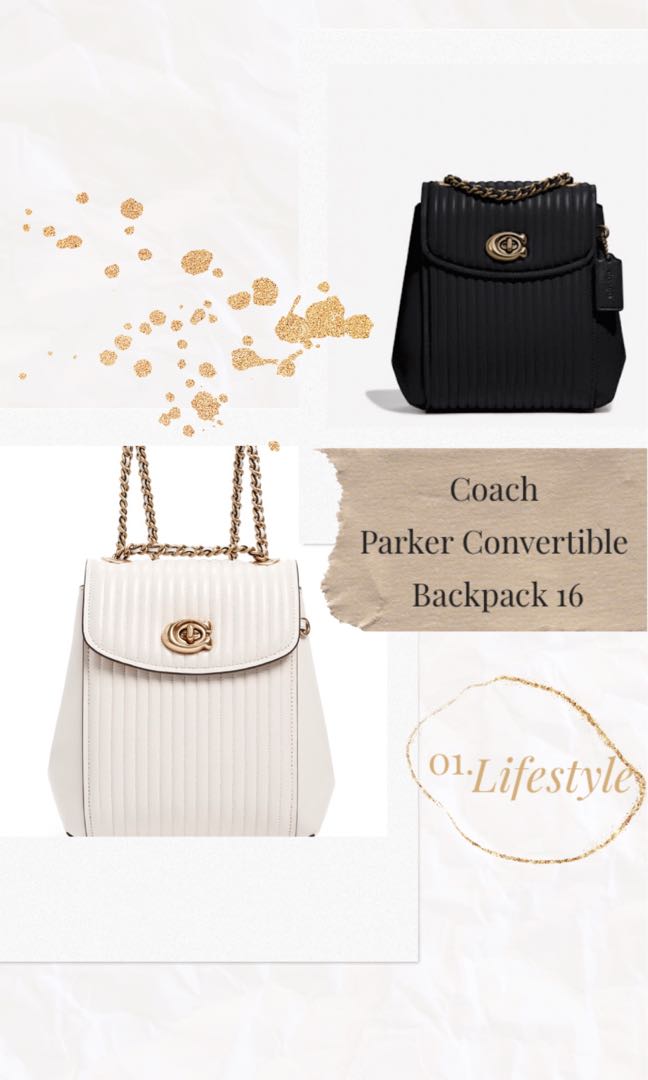 Coach quilted parker backpack new arrivals
