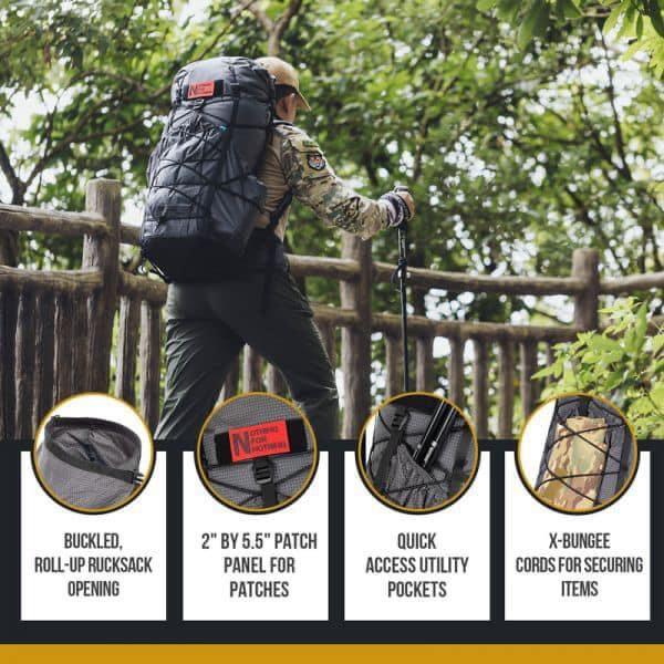 Backpack （分類：背包）位於 Hong Kong。 由 shermanpang 提交（商品編號 1069493434，圖片 3）。簡介： OneTigris LITE ROAMER卷式UL背囊 $680(包本地door to door 運送） PayMe or 轉數快69777813 這款輕巧而用途廣泛的40L背包，採用420D格子尼龍布製成，具有S型帶子和後/臀部護墊的可捲起管狀形狀，以及碳纖維構造的框架，可為您的旅行提供更高的舒適度。 這是針對每週在城市居住，在周末熱愛野外的日常徒步旅行者的。 攜帶多達40升的露營必備品時，跋涉和感覺像鳥一樣輕。 OneTigris LITE ROAMER卷式UL Rocsack 格紋420D Ripstop尼龍構造可提供超輕耐用的露營包 僅重2磅（930克），比市場上大多數背包輕 符合人體工程學的碳纖維車架，EVA襯墊臀部墊和S型肩帶，可支撐負荷並減輕重量 YKK®防水拉鍊臀部墊口袋 背包後部有開放式口袋，可快速進出 35L +的承重能力，