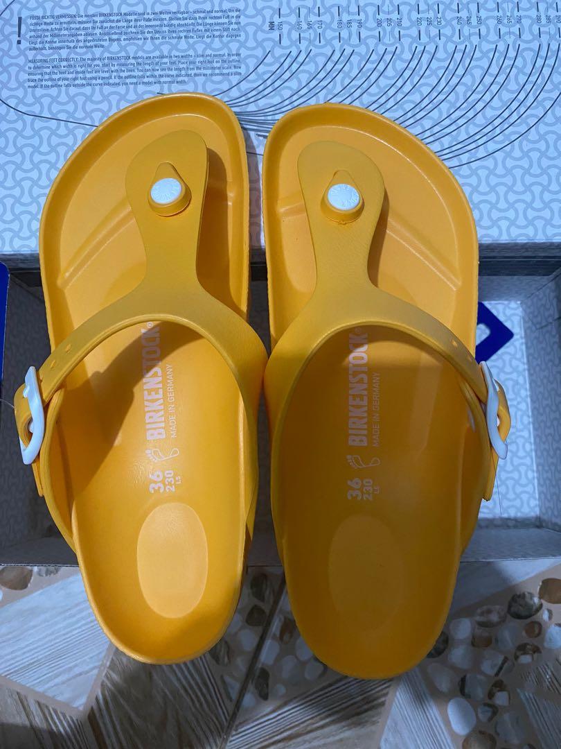 Birkenstock gizeh eva scuba yellow top