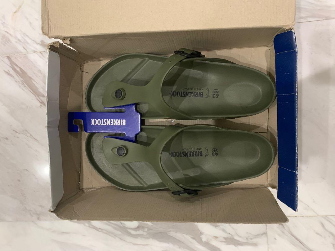 Birkenstock Gizeh EVA Khaki Men s Fashion Footwear Flipflops