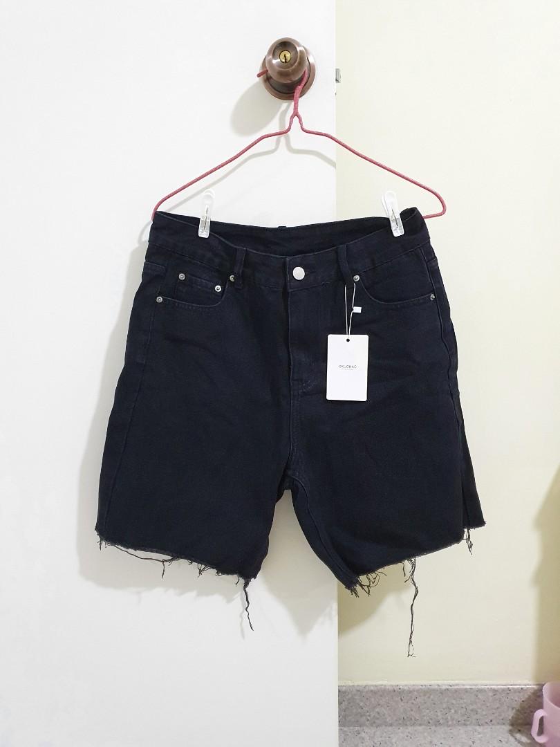 BRAND NEW INSTOCK BLACK RIPPED BICYCLE BIKE DENIM SHORTS Women s Fashion Bottoms Shorts on Carousell