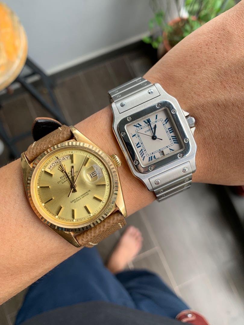 Cartier santos galbee new arrivals on wrist