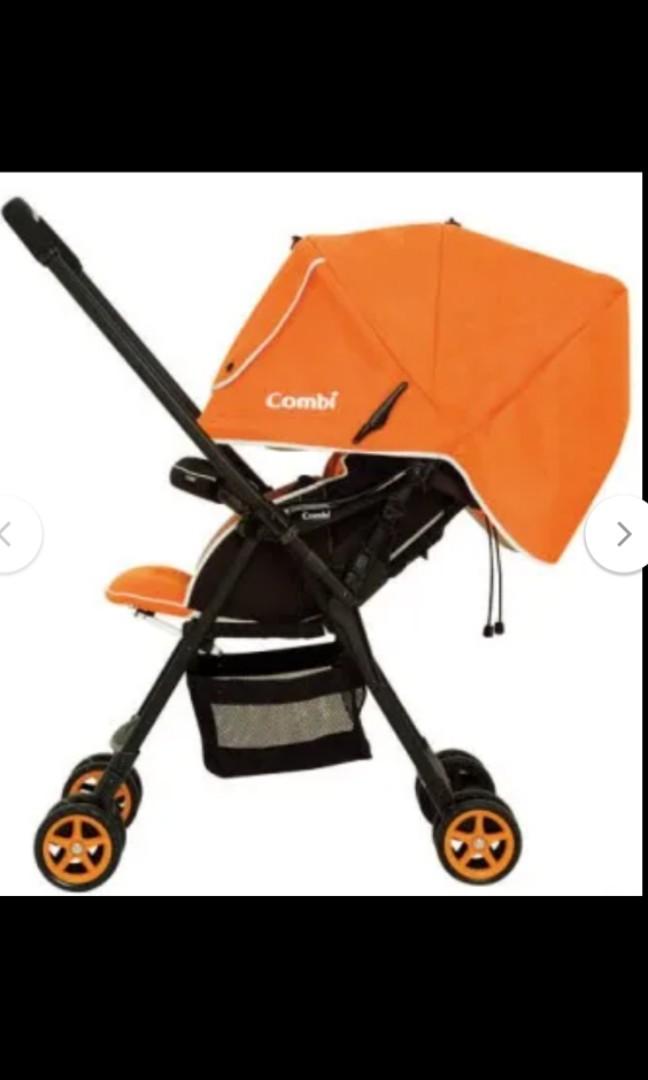 Combi Well Comfort Stroller Pram Orange Babies Kids Going Out Strollers on Carousell