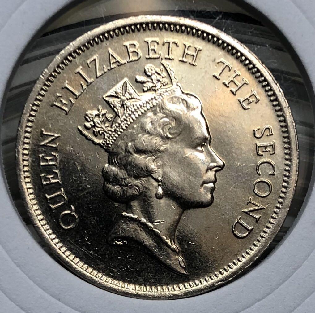 D3.1香港壹圓1990年【女王頭一元】【英女王伊利沙伯二世】香港舊版錢幣・硬幣$45, 興趣及遊戲, 收藏品及紀念品, 錢幣- Carousell