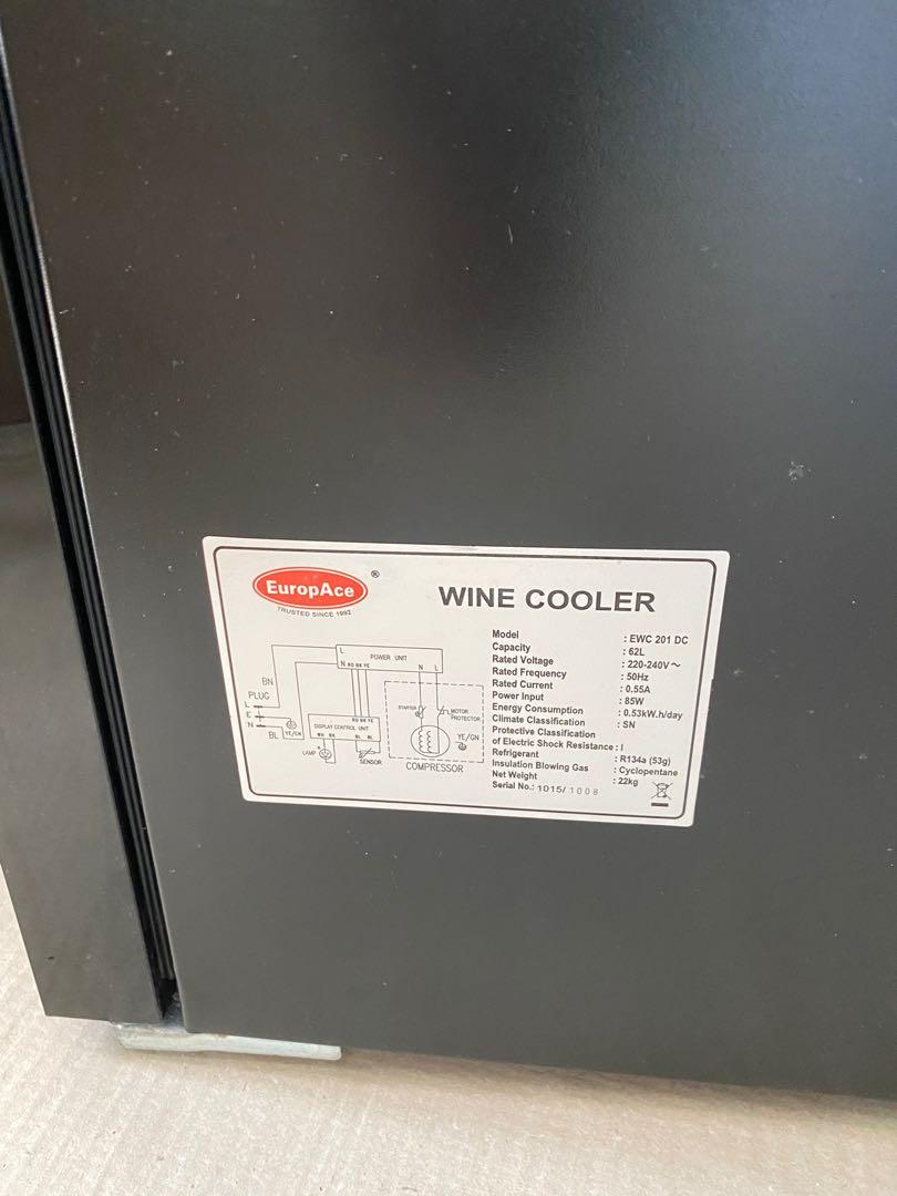 Europace Wine Chiller (20 bottles), TV & Home Appliances, Kitchen