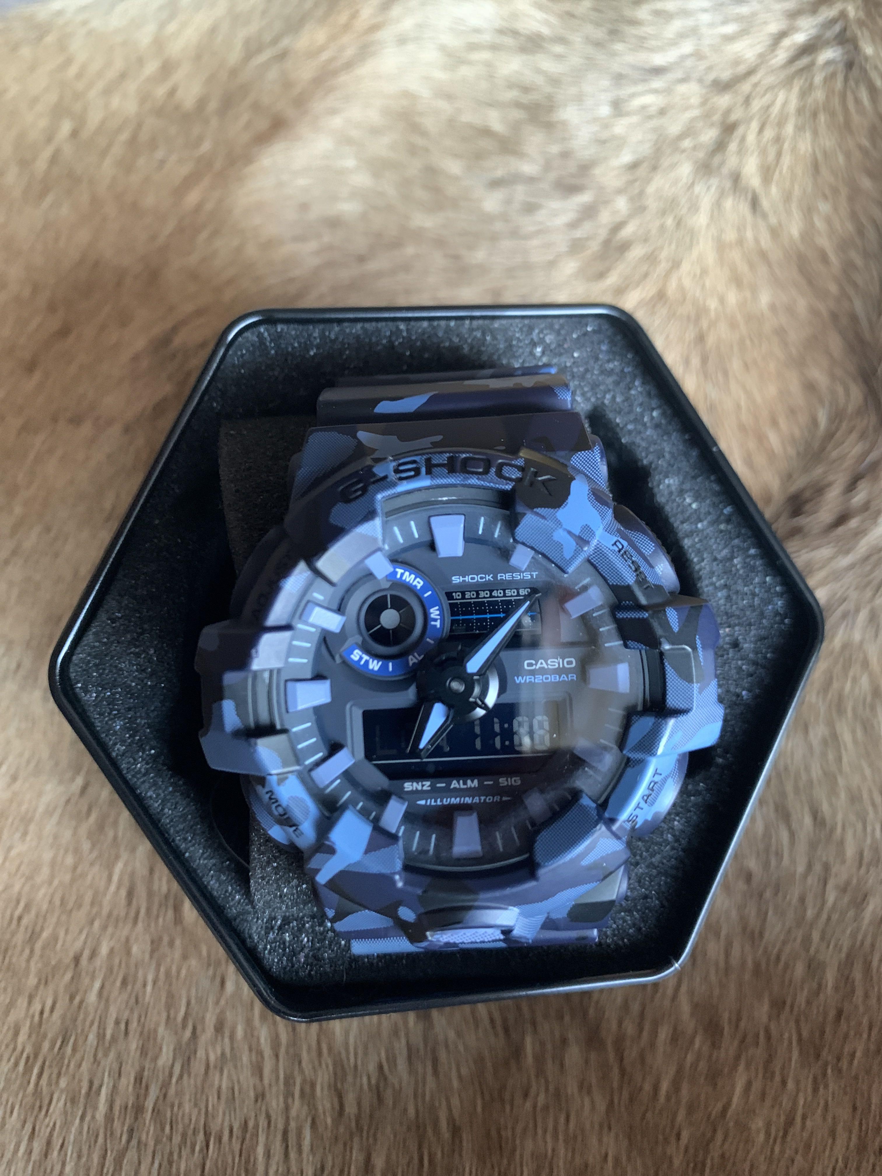 G shock camo best sale blue