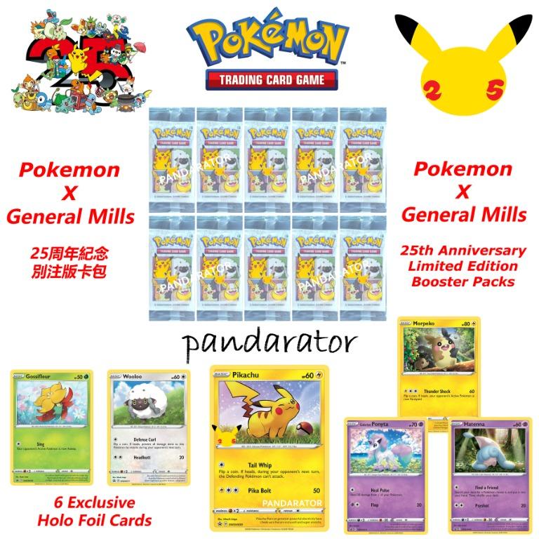 General Mills x Pokemon 25 25th Anniversary Packs [Pokemon TCG],  , & - Carousell