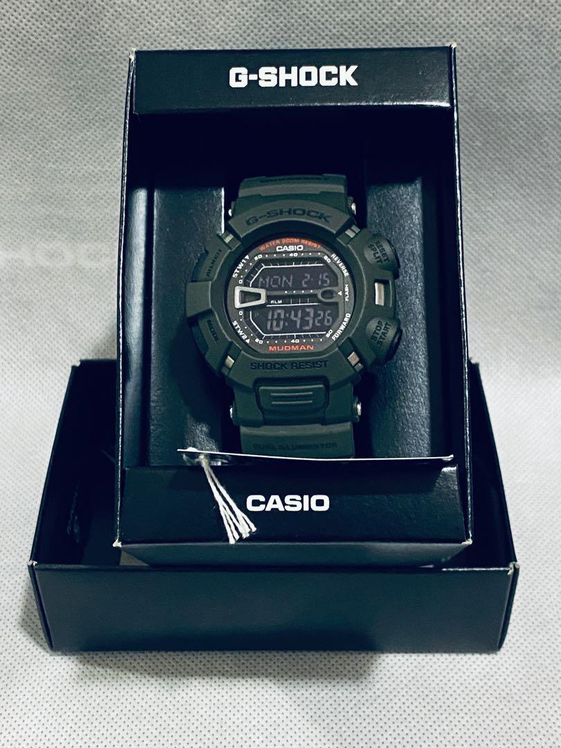 g shock navy green