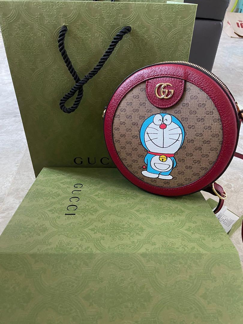 gucci doraemon round bag
