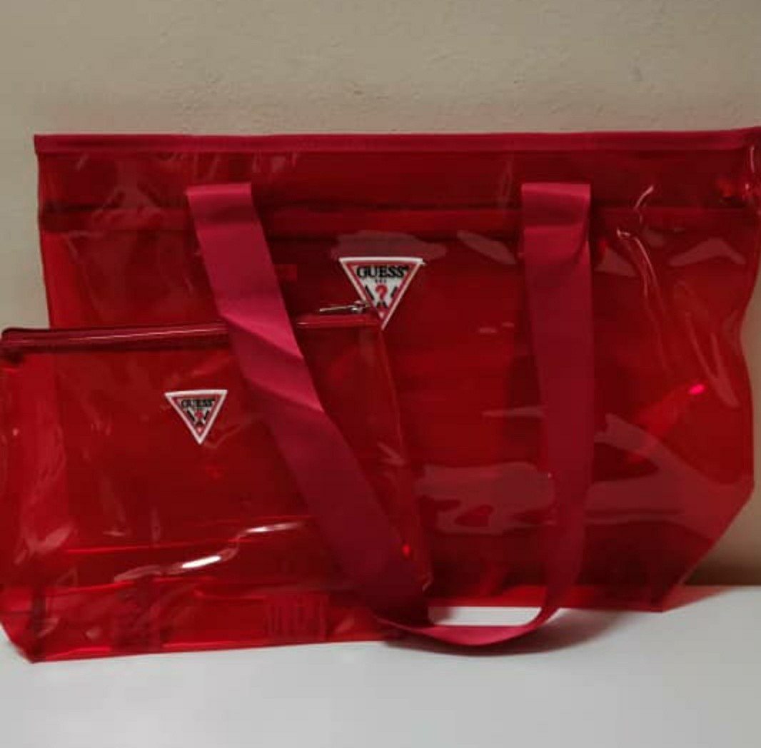 Clear sales bag guess