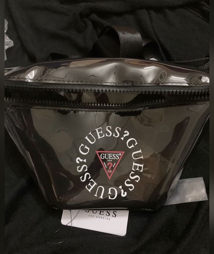 Guess clear vault bum store bag