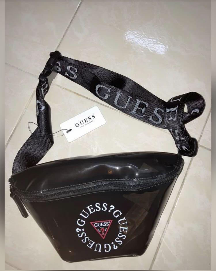 GUESS CLEAR VAULT BUM BAG