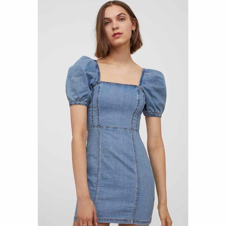 H & hot sale m denim dress