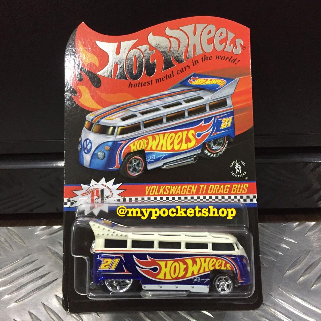RESERVED) Hot Wheels VOLKSWAGEN T1 DRAG BUS aka VW 21-Windows DRAG BUS /  2013 Hotwheels RLC EXCLUSIVE / Low No. 474/4000 / Hot Wheels Racing Team  Blue, Hobbies  Toys, Toys  Games on Carousell