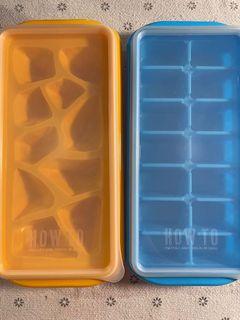 Chillz Silicone Ice Cube Trays - Large Ice Cube Tray Set for Whiskey with Giant  Ice Cubes Molds - Flexible Rubber Plastic Stackable Herb Freezer Tray  Storage (2 Pk) 