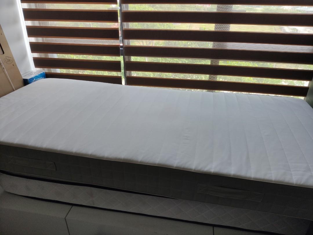 Ikea hafslo single spring mattress ,90*200cm, Furniture & Home Living